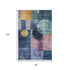 8' X 10' Blue Purple And Gold Geometric Washable Area Rug With UV Protection