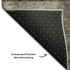8' Brown Blue And Taupe Geometric Washable Round Rug With UV Protection