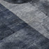 5' X 8' Navy Blue Silver And Charcoal Geometric Washable Area Rug With UV Protection