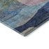 5' X 8' Blue Orange Pink And Purple Abstract Geometric Washable Area Rug With UV Protection