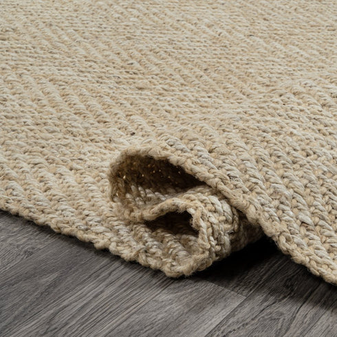 5' X 8' Ivory Jute Handmade Area Rug