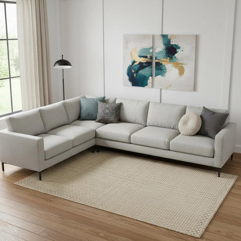 8' X 10' Ivory Jute Handmade Area Rug