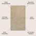 8' X 10' Ivory Jute Handmade Area Rug