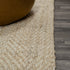 8' Ivory Jute Handmade Runner Rug