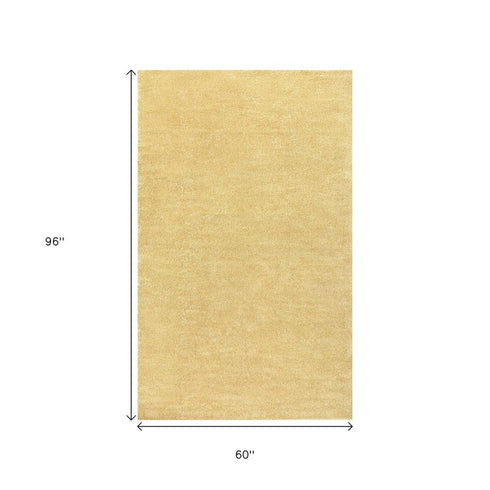 5' X 8' Mustard Area Rug