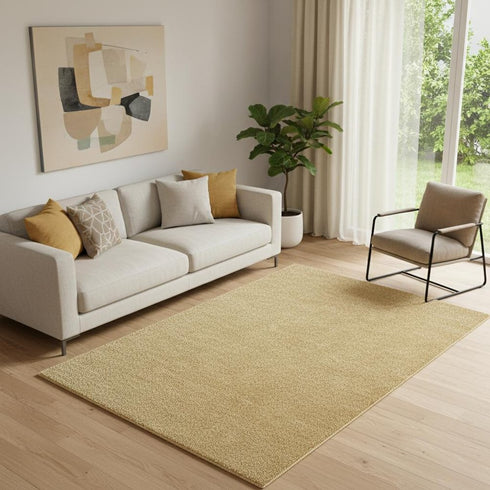 5' X 8' Mustard Area Rug