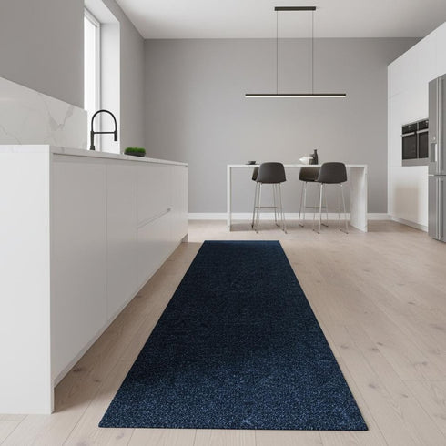 8' Navy Blue Runner Rug