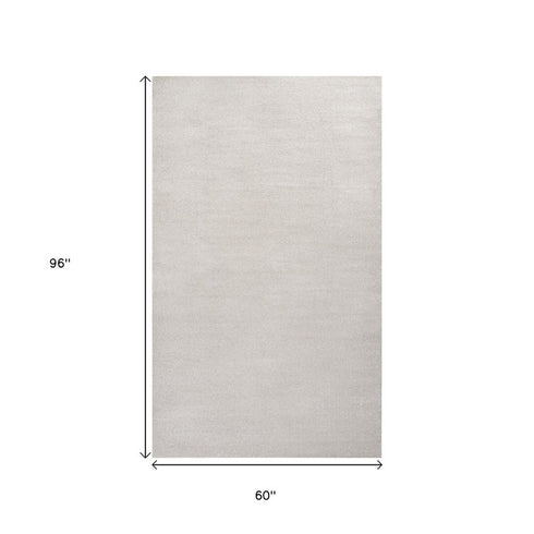 5' X 8' Cream Area Rug