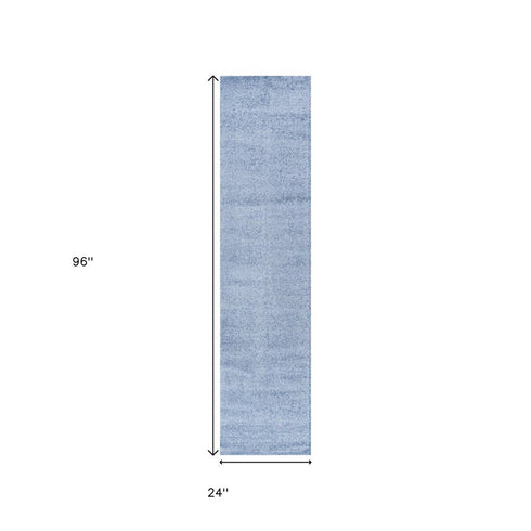 8' Navy Blue Runner Rug