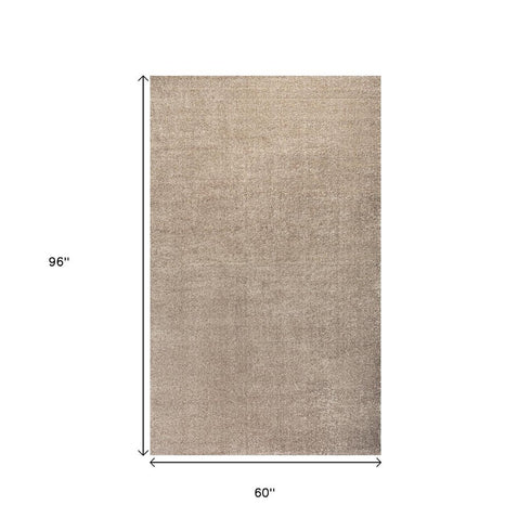5' X 8' Beige Area Rug