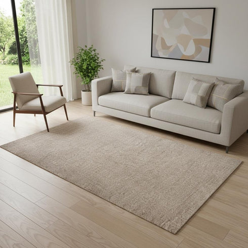 5' X 8' Beige Area Rug
