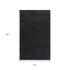 5' X 8' Black Area Rug