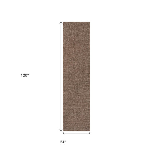 10' Brown Runner Rug
