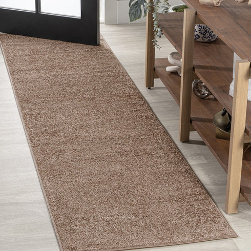 10' Brown Runner Rug