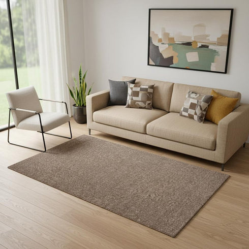 5' X 8' Brown Area Rug