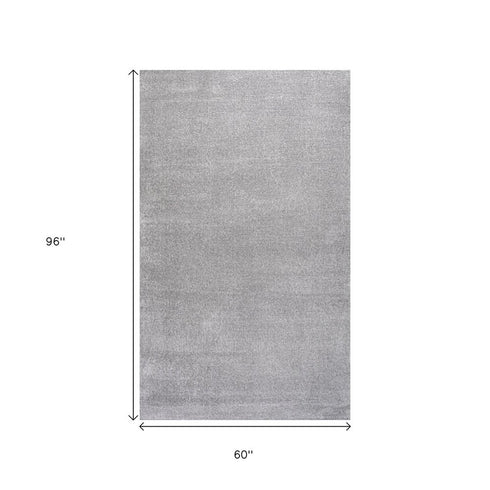 5' X 8' Light Gray Area Rug