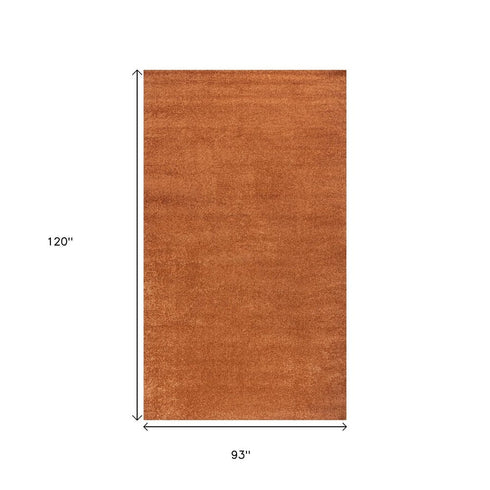 8' X 10' Orange Area Rug