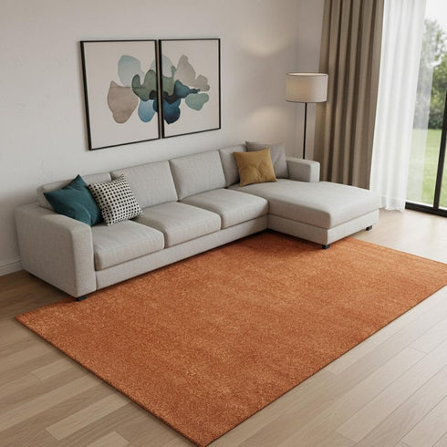 8' X 10' Orange Area Rug