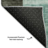 8' X 10' Brown Blue And Green Abstract Geometric Washable Area Rug With UV Protection