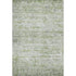 8' X 10' Artichoke Green And Gray Striped Washable Area Rug With UV Protection