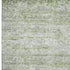 8' X 10' Artichoke Green And Gray Striped Washable Area Rug With UV Protection