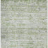 8' X 10' Artichoke Green And Gray Striped Washable Area Rug With UV Protection