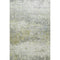 8' X 10' Artichoke Green Gray And Silver Abstract Washable Area Rug With UV Protection