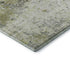 8' X 10' Artichoke Green Gray And Silver Abstract Washable Area Rug With UV Protection