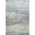 5' X 8' Blue Gold And Beige Abstract Washable Area Rug With UV Protection