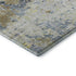 5' X 8' Blue Gold And Beige Abstract Washable Area Rug With UV Protection