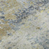 5' X 8' Blue Gold And Beige Abstract Washable Area Rug With UV Protection