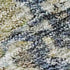 5' X 8' Blue Gold And Beige Abstract Washable Area Rug With UV Protection