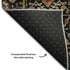 5' X 8' Black Gold And Blue Oriental Washable Area Rug With UV Protection