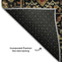 8' X 10' Black Gold And Blue Oriental Washable Area Rug With UV Protection