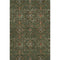 5' X 8' Emerald Copper And Beige Oriental Washable Area Rug With UV Protection