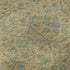 8' Orange Blue And Green Oriental Washable Round Rug With UV Protection
