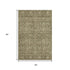 5' X 8' Brown And Beige Floral Washable Area Rug With UV Protection