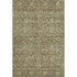 5' X 8' Brown And Beige Floral Washable Area Rug With UV Protection