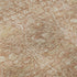 8' Coral And Beige Floral Washable Round Rug With UV Protection