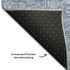 5' X 8' Denim Blue And Beige Floral Washable Area Rug With UV Protection