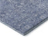 5' X 8' Denim Blue And Beige Floral Washable Area Rug With UV Protection