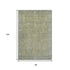 8' X 10' Artichoke Green And Gray Oriental Washable Area Rug With UV Protection