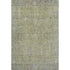 8' X 10' Artichoke Green And Gray Oriental Washable Area Rug With UV Protection