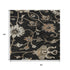 5' X 8' Black Ivory And Beige Floral Washable Area Rug With UV Protection