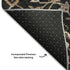 5' X 8' Black Ivory And Beige Floral Washable Area Rug With UV Protection