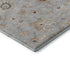 8' X 10' Gray Copper And Silver Floral Washable Area Rug With UV Protection