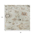 5' X 8' Ivory Copper And Gray Floral Washable Area Rug With UV Protection