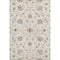 5' X 8' Ivory Copper And Gray Floral Washable Area Rug With UV Protection