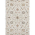 5' X 8' Ivory Copper And Gray Floral Washable Area Rug With UV Protection