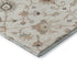 5' X 8' Ivory Copper And Gray Floral Washable Area Rug With UV Protection